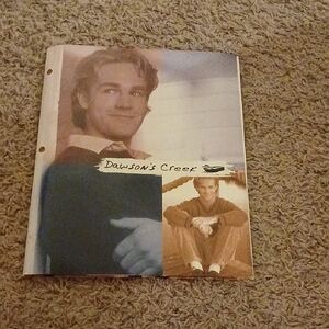 Dawson's Creek Collage Notebook Cover - Blue & Sepia Tones